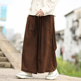 灯芯绒休闲阔腿裤纯色长裤电商A100-K8899-P55，男装休闲裤，电商A100