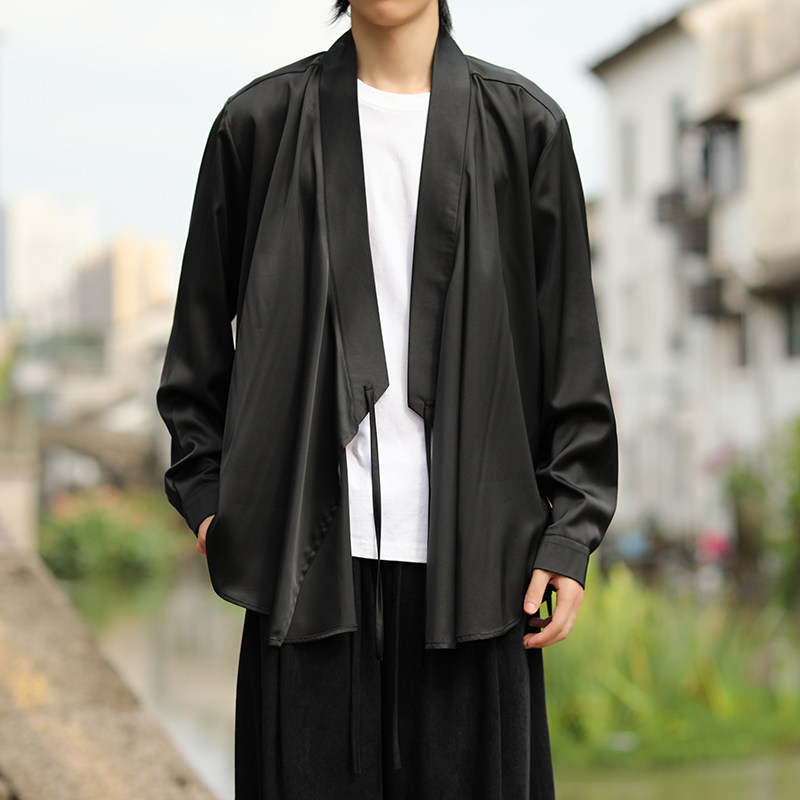 风高品质面料汉服开衫和尚服电商A100-901-P65,男装民族服装,电商A100