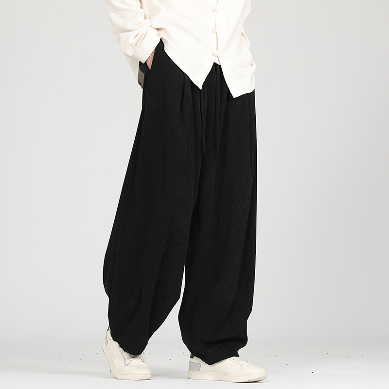 灯芯绒纯色宽松萝卜裤电商A100-K2558-P55图片