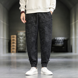 盘扣压花束脚裤风民族风加大码休闲裤电商A100-182-P60，男装民族服装，电商A100