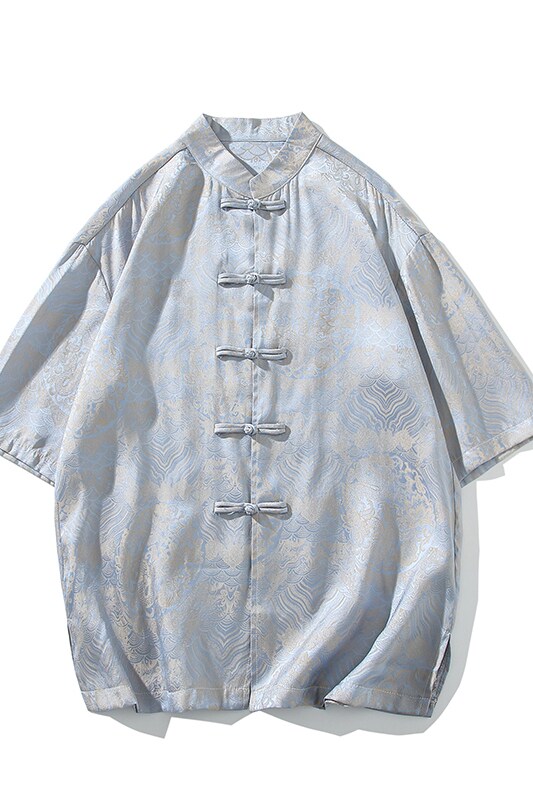 风新中式印花汉服衬衫电商A100-C311-P75,男装衬衫,电商A100