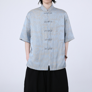 风新中式印花汉服衬衫电商A100-C311-P75图片