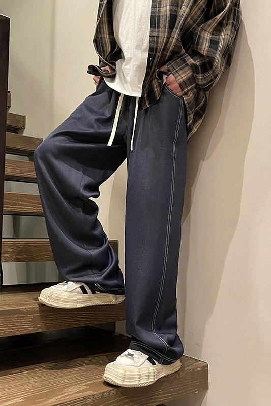 2025新款运动休闲裤男直筒宽松垂感百搭长裤子电商A100-K7777-P65,男装休闲裤,电商A100