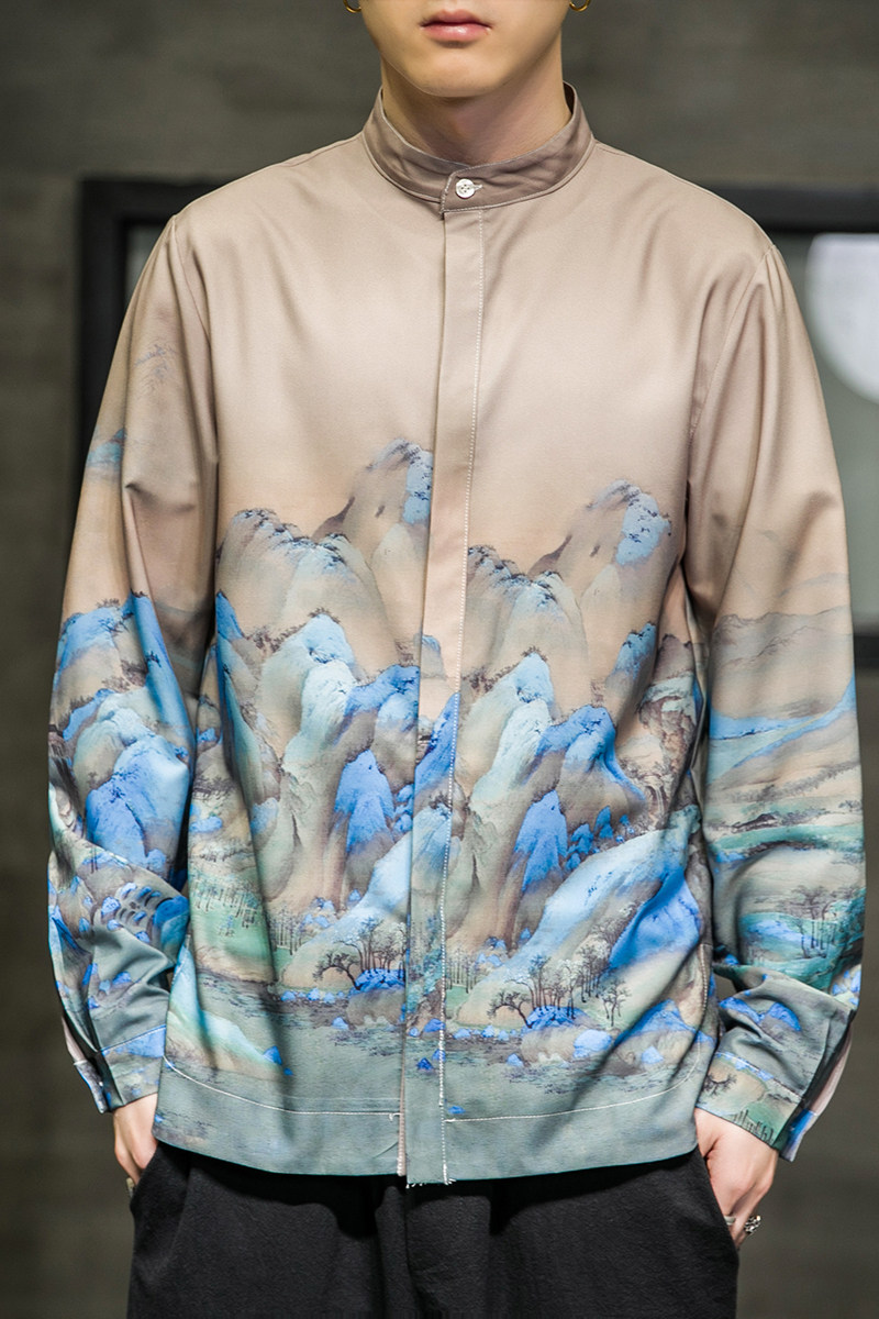 风画衬衫电商A100-1001-P60,男装衬衫,电商A100