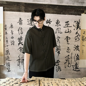 风新中式牛仔盘口立体衬衫电商A100-C325-P60图片