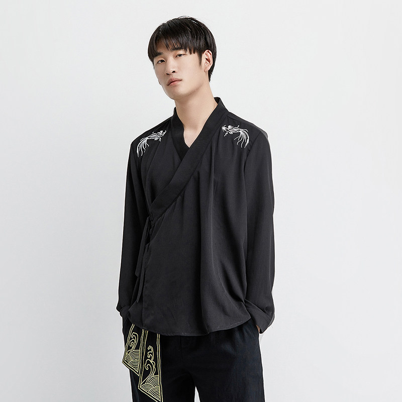 汉服开衫道袍外套A100-908-P60，男装民族服装，电商A100