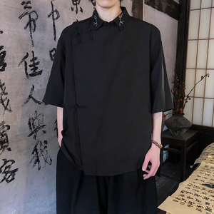 新中式风短袖衬衫电商A100-226-P65图片