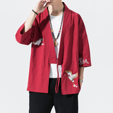 民族风绣花开衫电商A100-712-P30防晒服，男装民族服装，电商A100