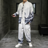 国风套装1钱塘大厦4018-TZ0206-P110，男装休闲套装，电商A100