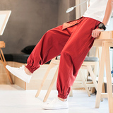 全棉灯笼束脚裤风民族风加大码休闲裤A100-SK16-P45，男装民族服装，电商A100