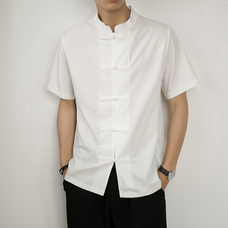 纯色风短袖衬衫DS100-882-P29，男装T恤，电商A100