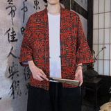 春夏新款民族风文艺时尚风开衫防晒衣电商A100-796-P40，男装民族服装，电商A100
