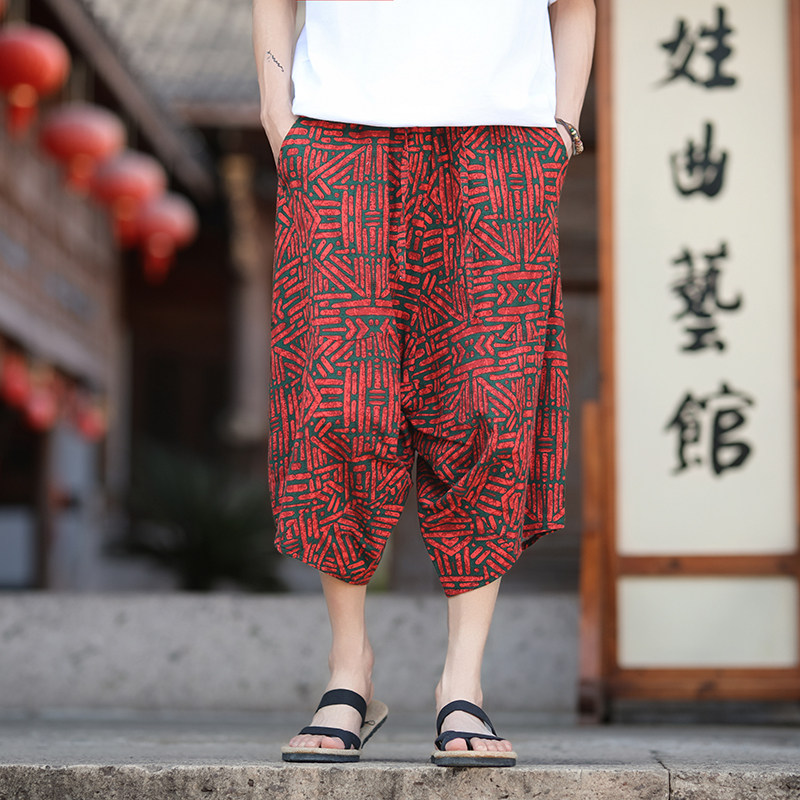 风大版型裤衩沙滩裤垮裤电商A100-K3595-P35,男装休闲裤,电商A100