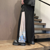 风古风山水盘口宽松男裤电商A100-K7788-P55，男装休闲裤，电商A100