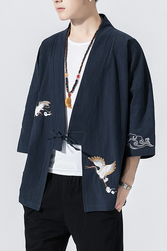 民族风绣花开衫电商A100-712-P30防晒服,男装防晒衣,电商A100