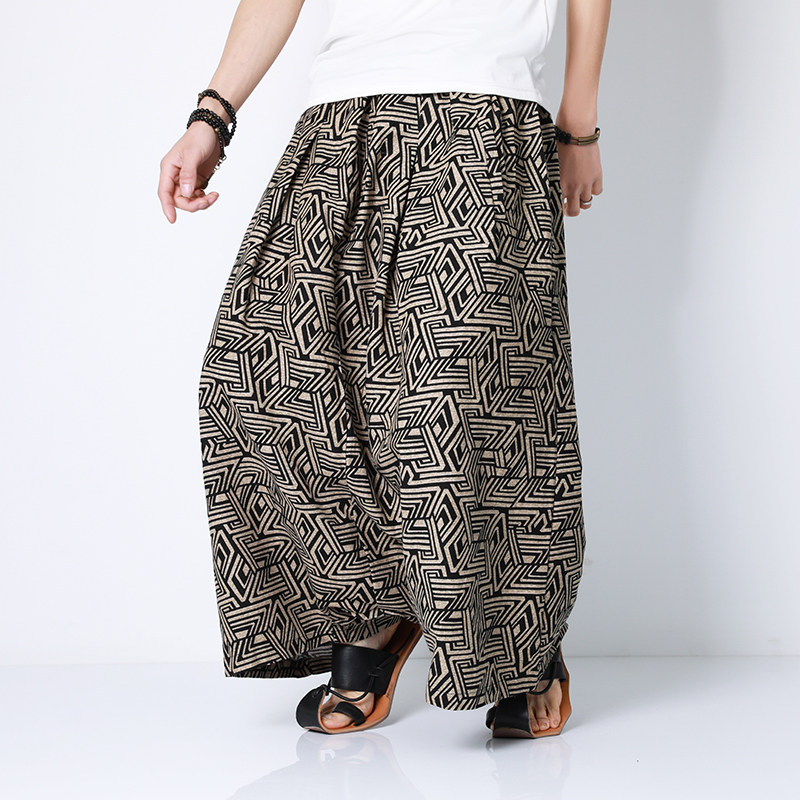 夏季男士休闲裤哈伦裤宽松风电商-A100-D230-P55，男装休闲裤，电商A100