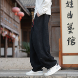 灯芯绒刺绣风长裤电商A100-K2559-P65，男装休闲裤，电商A100