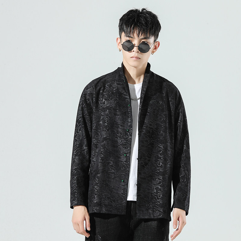 风汉服全棉衬衫钱5塘4018-C305图片