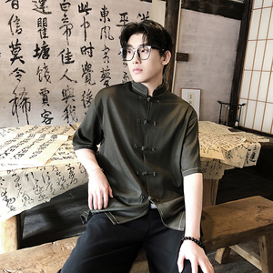 风新中式牛仔盘口立体衬衫电商A100-C325-P60