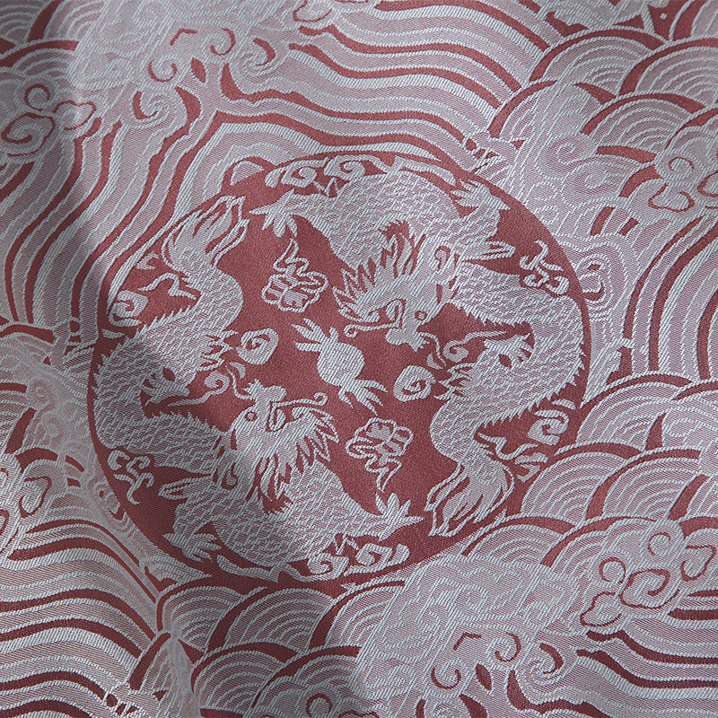 风新中式压花龙纹汉服长袖衬衫A100-C312-P65,男装衬衫,电商A100