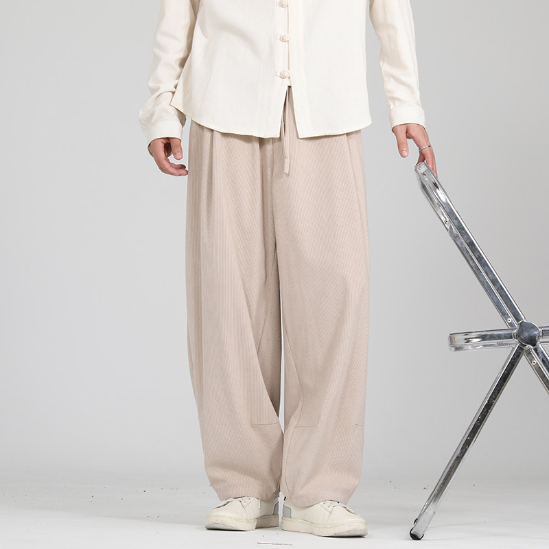 灯芯绒纯色宽松萝卜裤电商A100-K2558-P55,男装休闲裤,电商A100