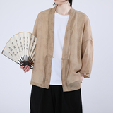 风汉服开衫披风道袍新中式大码夏季防防晒薄款A100-719-P45，男装民族服装，电商A100