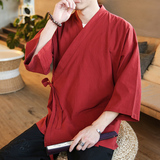 风纯色汉服开衫道袍DSA100-906-P50，男装民族服装，电商A100