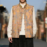 风唐装男士提花背心新中式风背心马甲A100-1316-P85，男装背心/马甲，电商A100