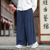 灯芯绒休闲阔腿裤纯色长裤电商A100-K8899-P55，男装休闲裤，电商A100