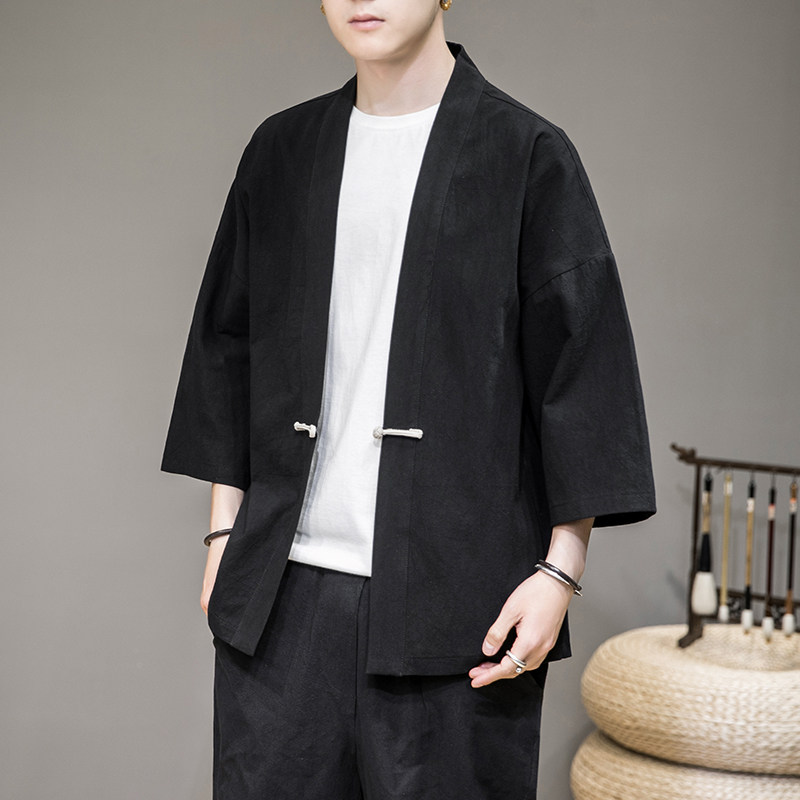 风民族风盘扣开衫DSA100-717-P40防晒服,男装民族服装,电商A100