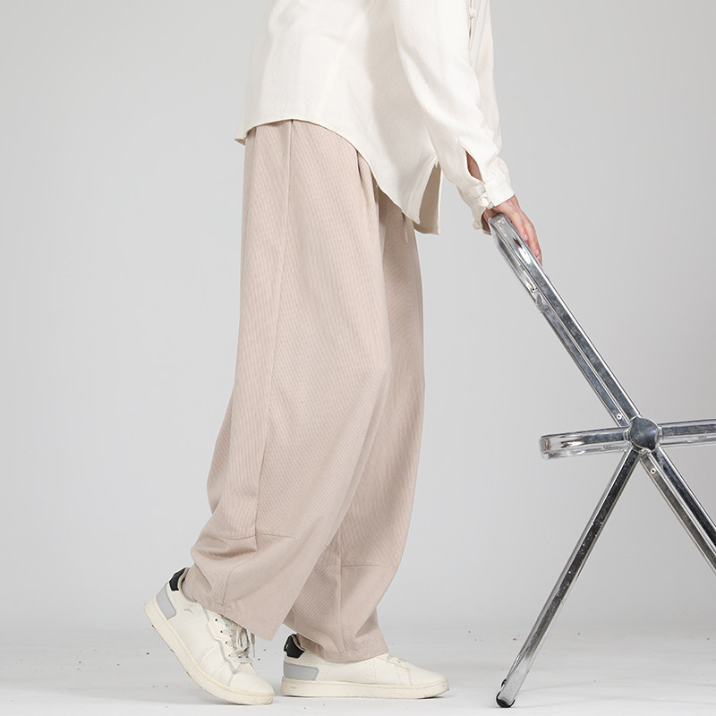 灯芯绒纯色宽松萝卜裤电商A100-K2558-P55,男装休闲裤,电商A100