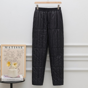 时尚 外穿2025年冬新款 加厚白鸭绒宽松保暖百搭休闲 羽绒裤 男女同款