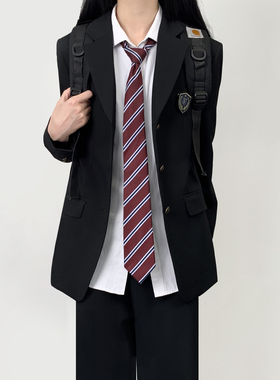 木村叔日系原创jk制服外套女生春秋季学院风女学生校供感西服套装