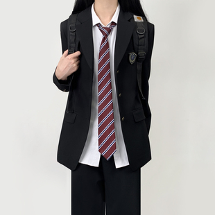 木村叔日系原创jk制服外套女生春秋季学院风女学生校供感西服套装