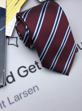 木村叔dk男装日系衬衫手打条纹领带男学生西服正装jk制服配饰小物