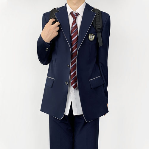 木村叔日系校供感西服套装男春秋