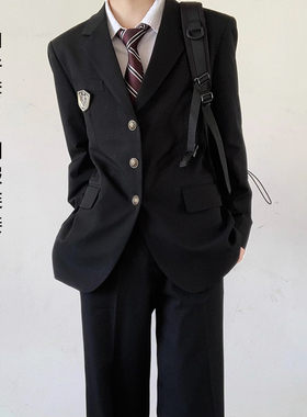 木村叔dk日系制服西服男士学院风西裤衬衫领带四件套学生西装套装