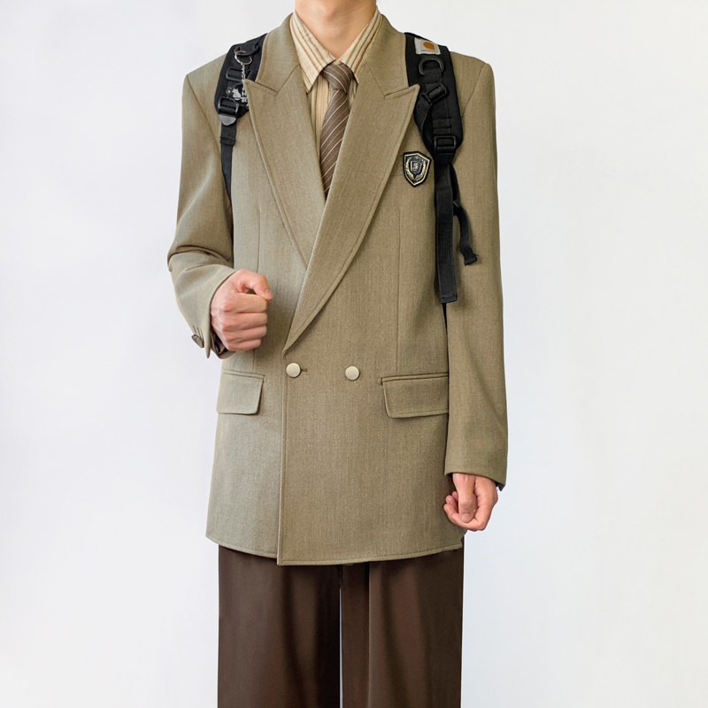 木村叔dk日系西装制服男原创小众设计侧中开叉复古高级感西服外套