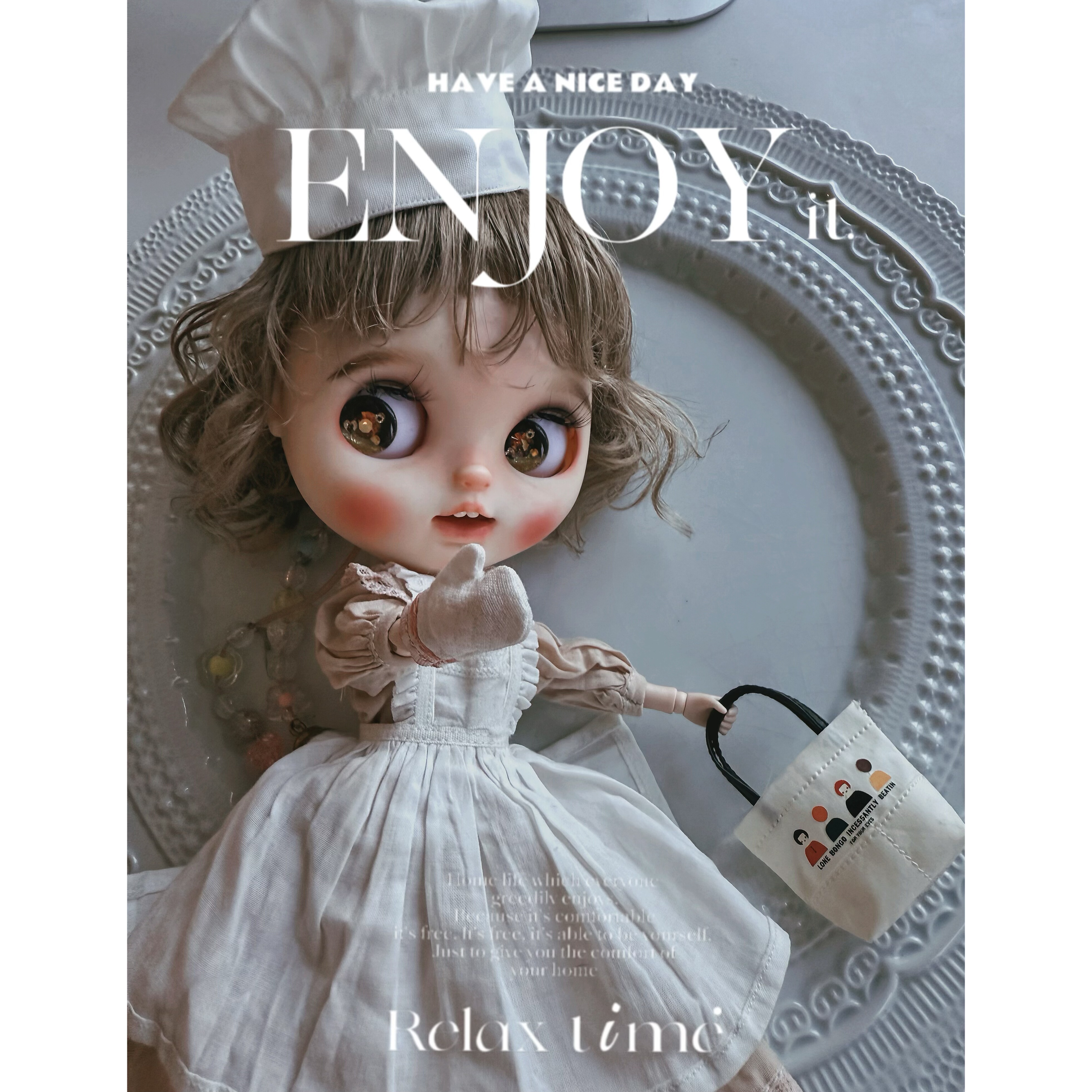 娃衣6分娃娃围裙手套