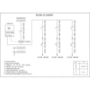 代画配电箱配电柜线路图/控制箱控制柜电气原理图/元器件布置图