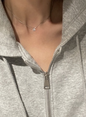 蛮好的人生同款925银钻项链