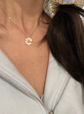 权志龙同款小雏菊项链韩国东大门