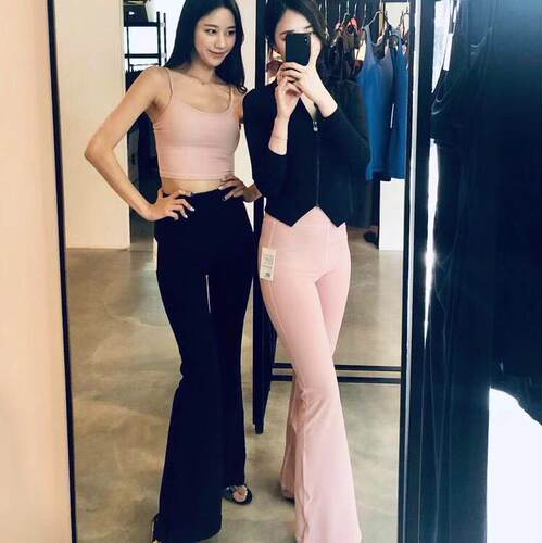 AUMNIE女士运动裤【高腰喇叭长裤】HIGH WAIST FLARE 瑜伽服