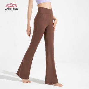 yokaland优卡莲抗菌瑜伽喇叭裤女莱卡高腰显瘦提臀健身裤APW003