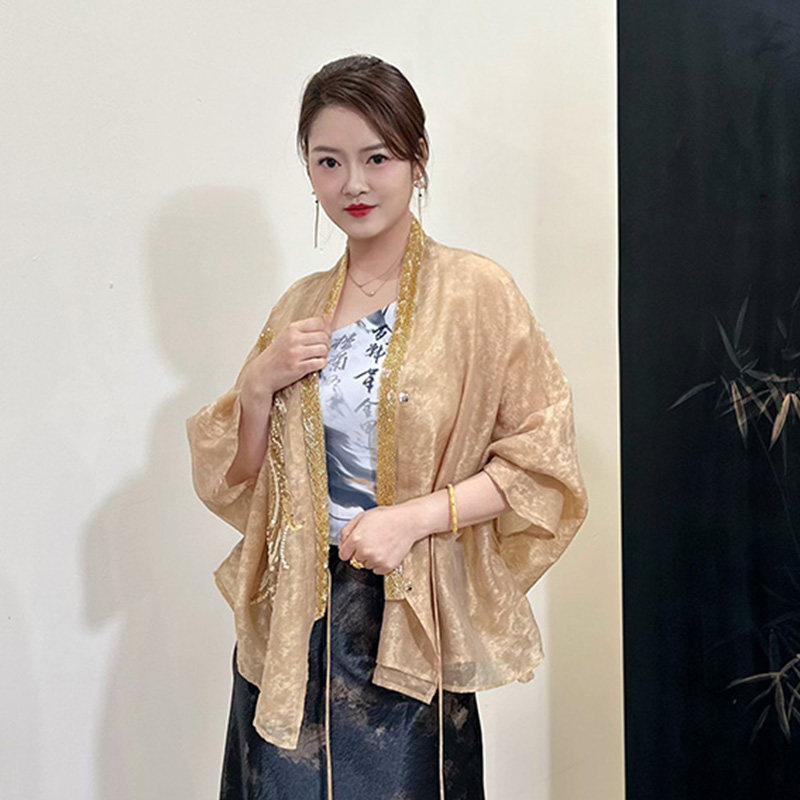 壁虎瑜伽 国风任意门【金绣华服】外套（无胸垫