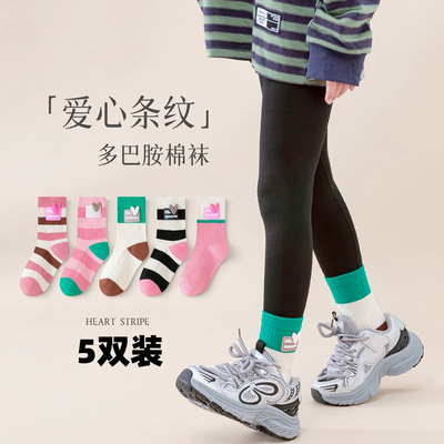 春秋韩版无骨多巴胺中筒袜