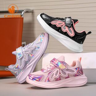 CAMKIDS小骆驼儿童运动鞋透气双网面秋冬季防滑女童休闲跑步鞋子