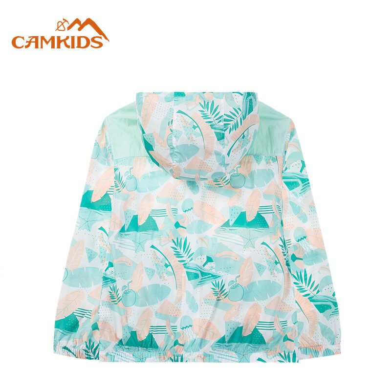 薄款连帽女童透气蝉翼衣camkids
