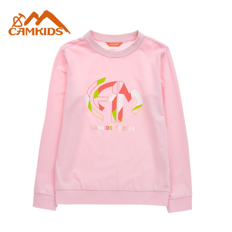 camkids春秋季透气粉色儿童卫衣