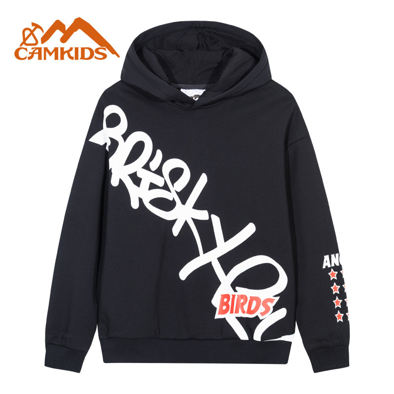 camkids冬季男童装加绒儿童卫衣